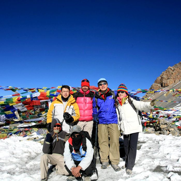 Group Photo At the top of the Thorang Pass